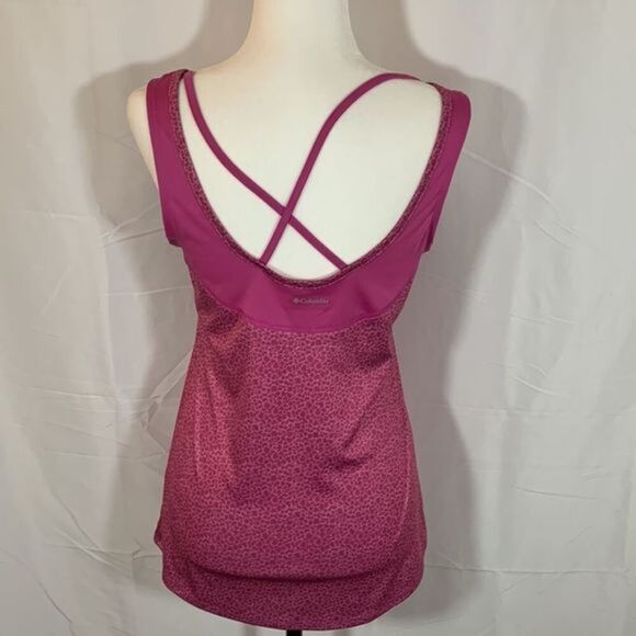 Columbia Pink Leopard Print Tank Top - Picture 5 of 7